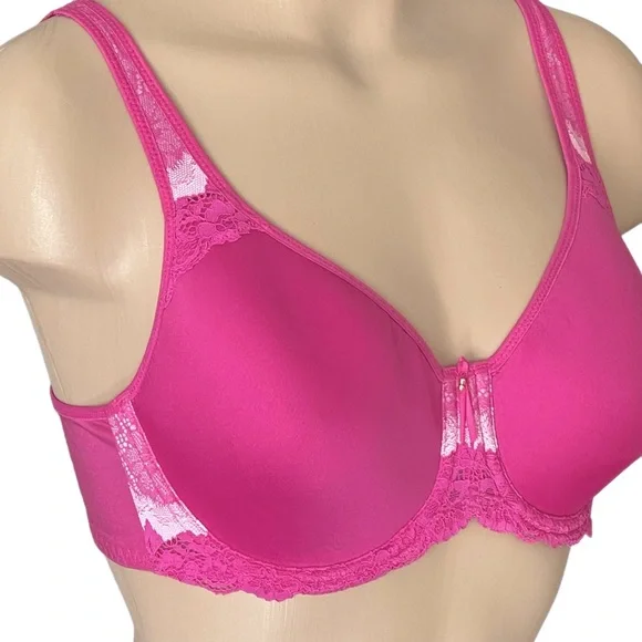 WACOAL Basic Benefits Spacer T-Shirt Bra Underwire Style #853290 Rose Violet 34D